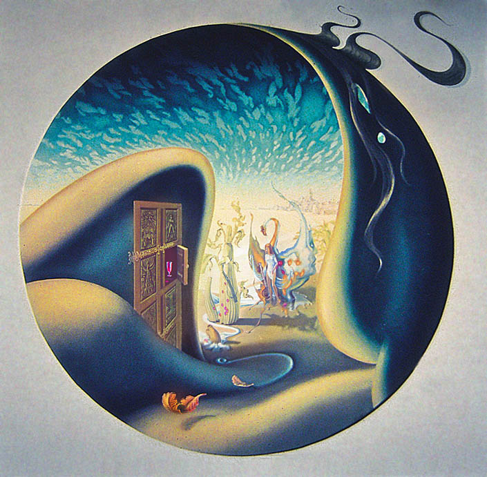 Eurythmic Dreams - Oil on board 36 x 36 inches 1973 Private Collection